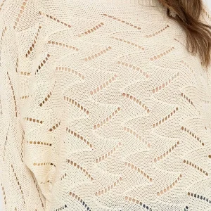 Pala D'Oro White Woven Knit*Women Tops & Blouses