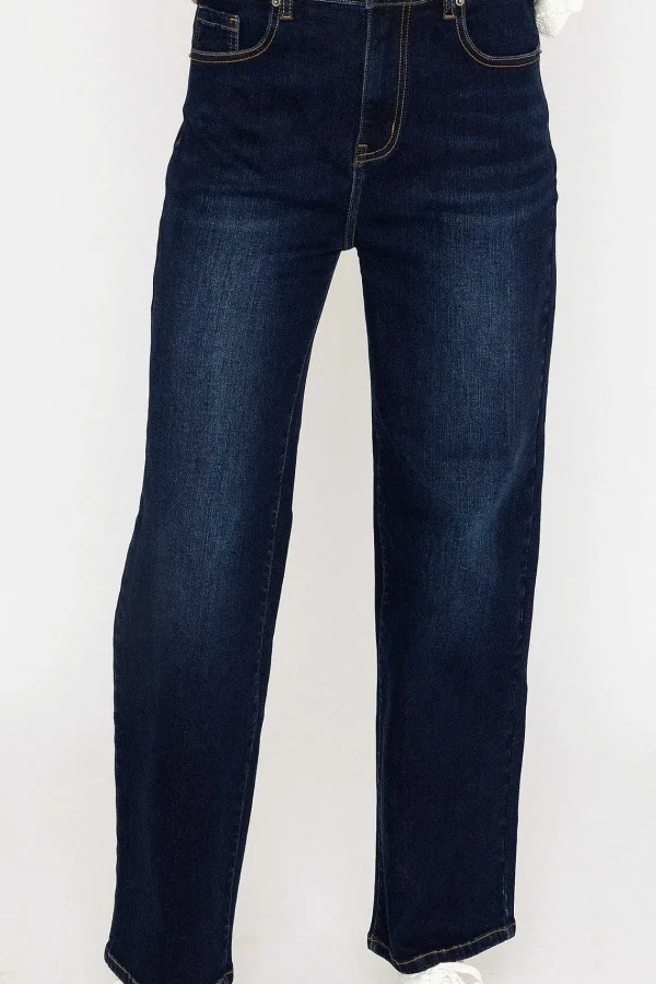 Kelly & Grace Weekend Wide Leg Denim Jeans In Indigo*Women Jeans & Trousers