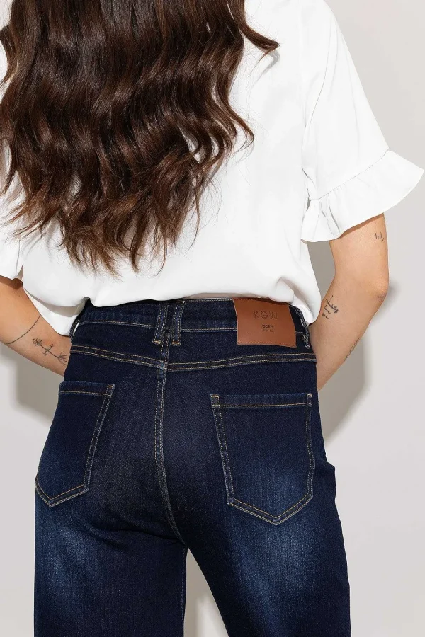 Kelly & Grace Weekend Wide Leg Denim Jeans In Indigo*Women Jeans & Trousers