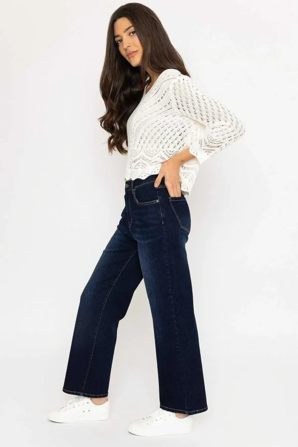 Kelly & Grace Weekend Wide Leg Denim Jeans In Indigo*Women Jeans & Trousers