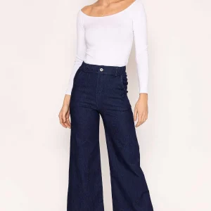 Pala D'oro Wide Leg Jeans In Denim*Women Jeans & Trousers