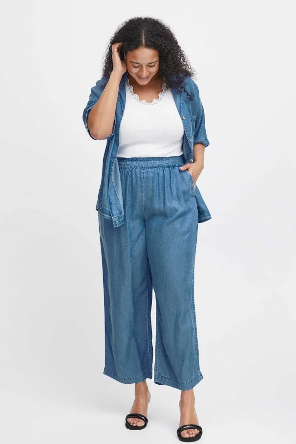 Simple Wish Wide Leg Jeans In Denim*Women Jeans & Trousers