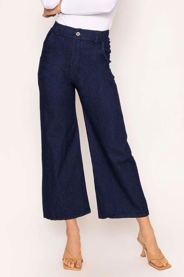 Pala D'oro Wide Leg Jeans In Denim*Women Jeans & Trousers