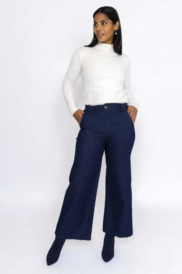 Pala D'oro Wide Leg Jeans In Denim*Women Jeans & Trousers
