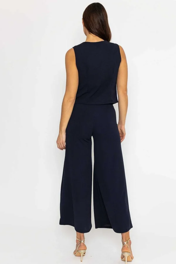 Pala D'oro Wide Leg Pants In Navy*Women Jeans & Trousers