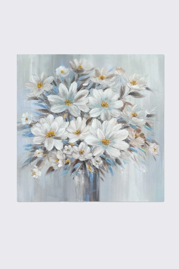 Carraig Donn HOME Wild Aster White Posy Wall Art* Homeware