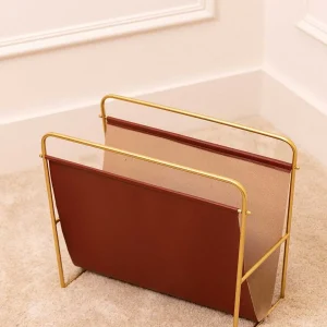 Carraig Donn HOME Wood & Gold Magazine Rack* Homeware