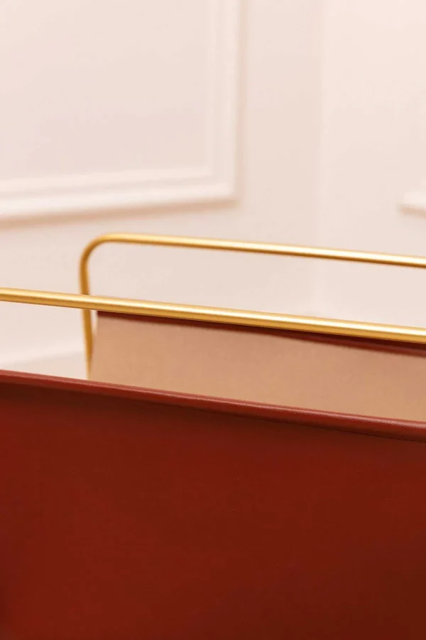 Carraig Donn HOME Wood & Gold Magazine Rack* Homeware