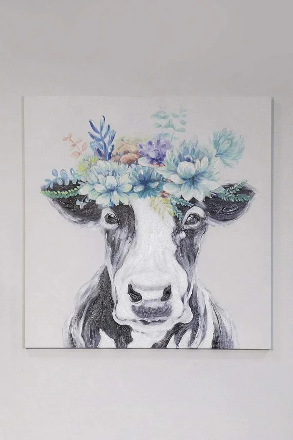 Carraig Donn HOME Wow Cow Canvas Art Wall* Homeware