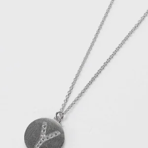 Cherish Y Initial Necklace In Silver* Jewellery