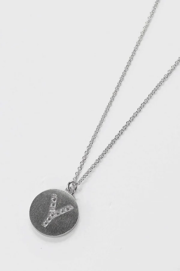 Cherish Y Initial Necklace In Silver* Jewellery
