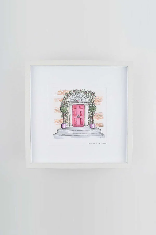Blue Shoe Gallery Yes To The Address Large Framed Art Print* Homeware