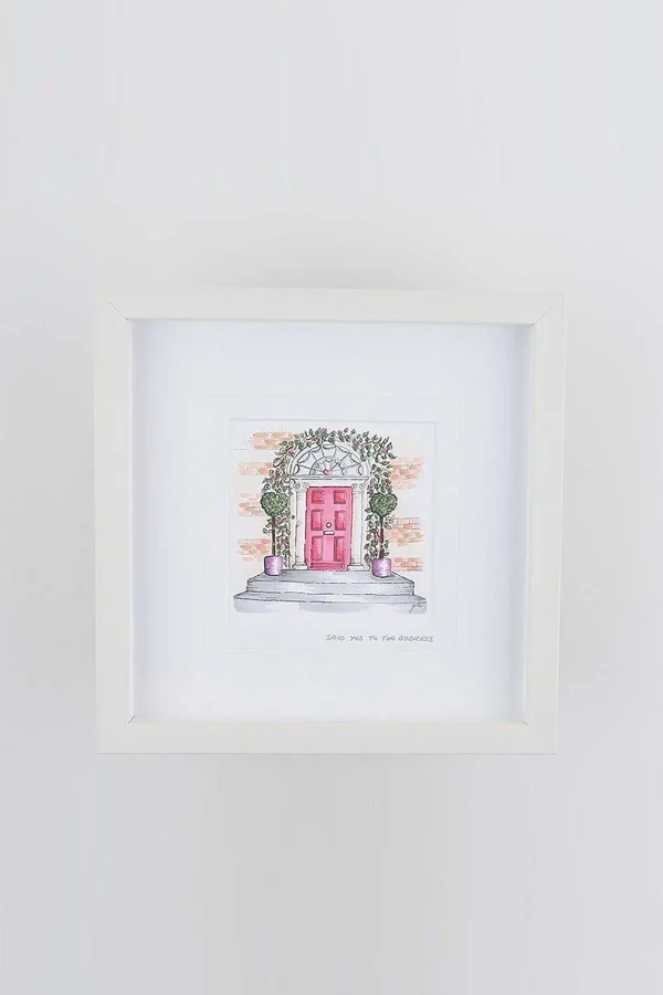 Blue Shoe Gallery Yes To The Address Small Framed Art Print* Homeware