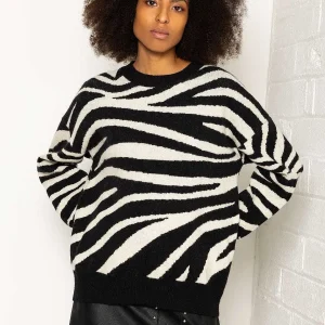 Pala D'oro Sport Zebra Print Knit*Women Jumpers & Cardigans