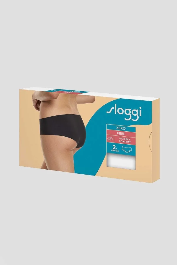 Sloggi Zero Feel Hipster 2 Pack Briefs In White*Women Lingerie