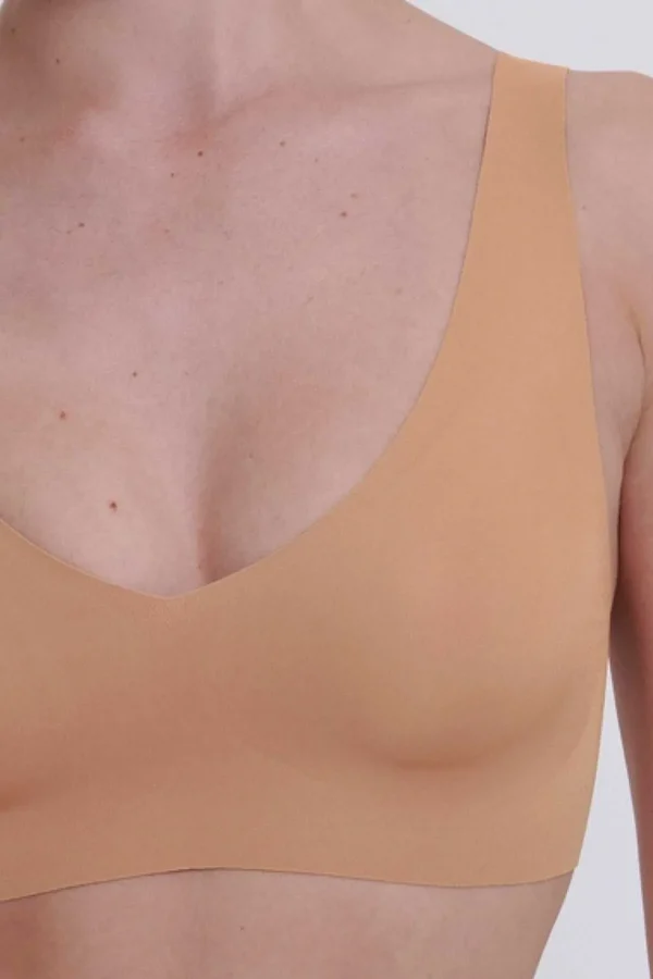 Sloggi Zero Feel V-Neck Bralette In Nude*Women Lingerie