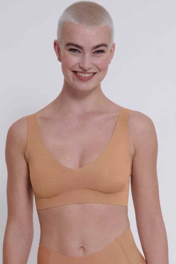Sloggi Zero Feel V-Neck Bralette In Nude*Women Lingerie
