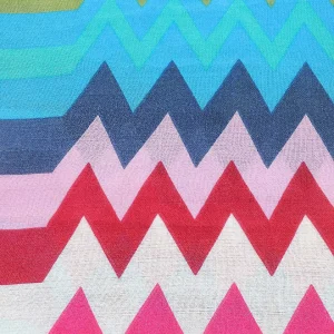 SOUL Accessories Zig Zag Print Scarf In Navy* Accessories