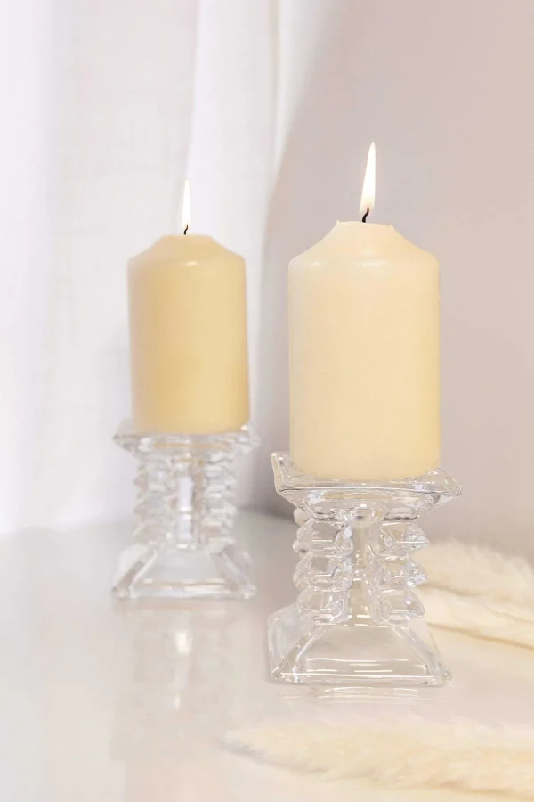 Newgrange Ziggy Pillar Candleholder Pair* Homeware