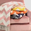 Scatter Box Ziggy Throw 127X178Cm In Orange And Grey* Homeware