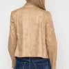 J'aime la Vie Zip Jacket In Camel*Women Coats & Jackets