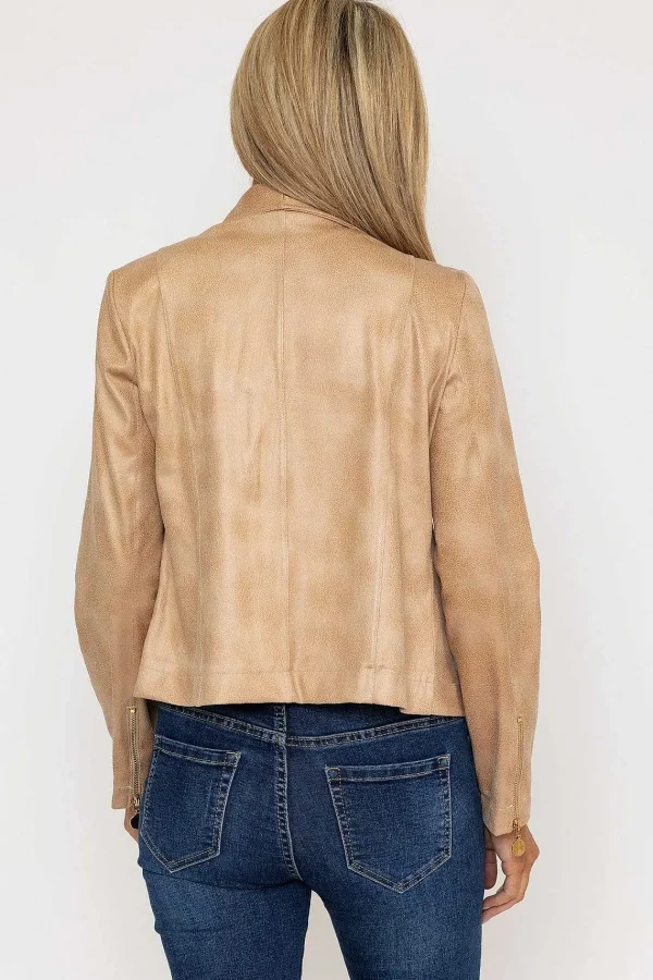 J'aime la Vie Zip Jacket In Camel*Women Coats & Jackets
