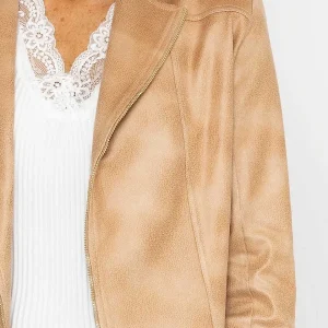 J'aime la Vie Zip Jacket In Camel*Women Coats & Jackets